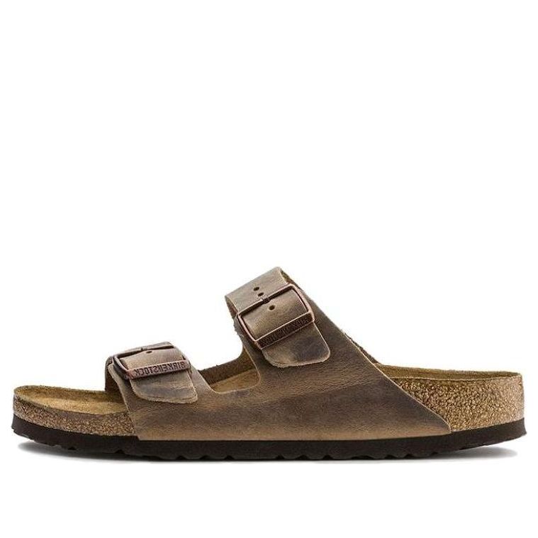 Birkenstock Arizona Soft Footbed Oiled Leather Narrow Fit 'Tobacco Brown' 0552813