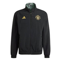 adidas Manchester United Stone Roses Anthem Jacket Asia Sizing 'Black' IP9186