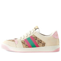 (WMNS) Gucci Screener GG Low-Top Sneakers 'GG Canvas - Beige Pink' 677423-9SFR0-2587