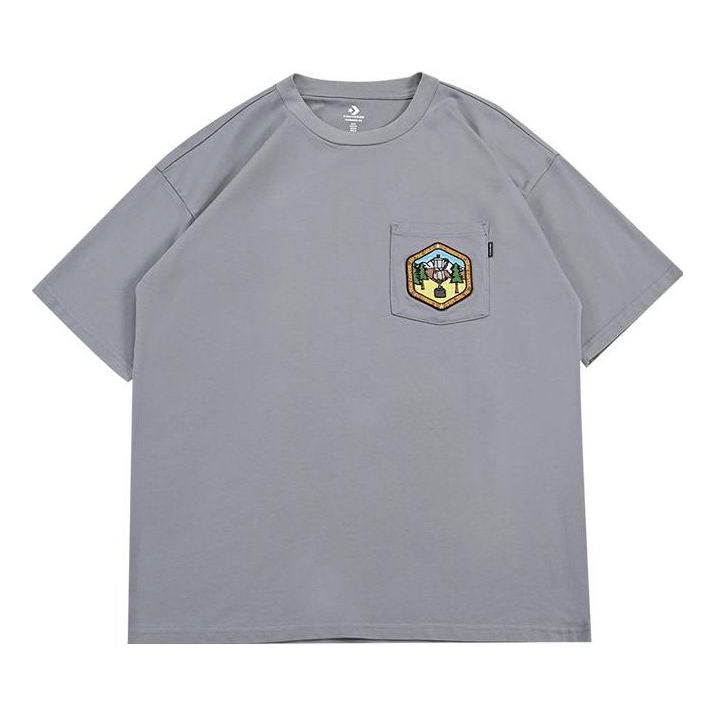 Converse Pocket Logo T-Shirt 'Grey' 10025881-A03