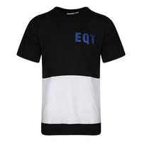 adidas originals EQT Colorblock Round Neck Short Sleeve Black White Colorblock DH5231