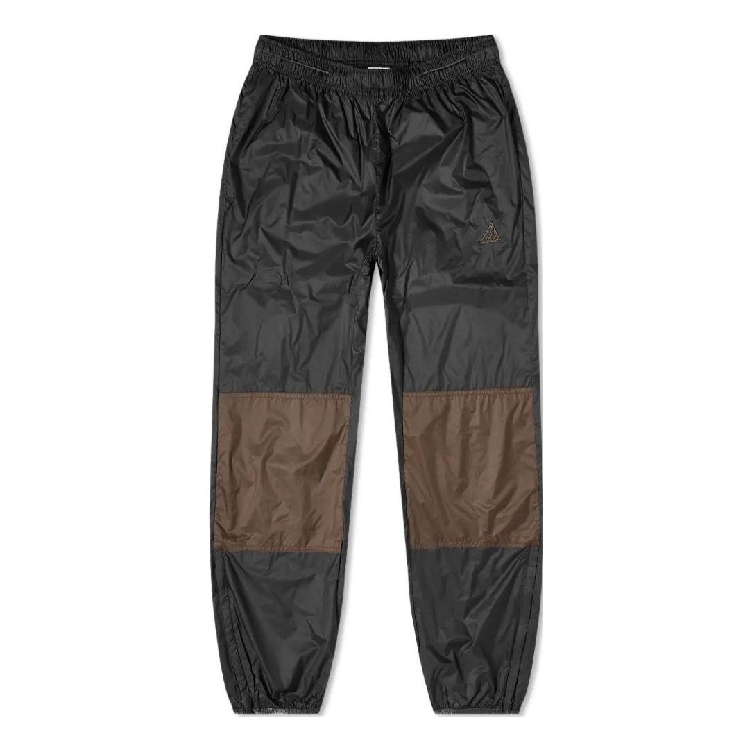 Men's Nike SS22 Color Block Splicing Casual Joggers/Pants/Trousers Black DB1134-070