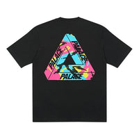 PALACE Tri-Camo T-Shirt Alphabet Pattern Camouflage Triangle Printing Round Neck Short Sleeve Unisex Black P19TS270