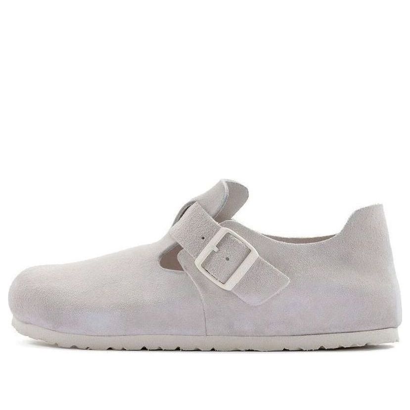 Birkenstock London Suede Leather 'Antique White' 1024573