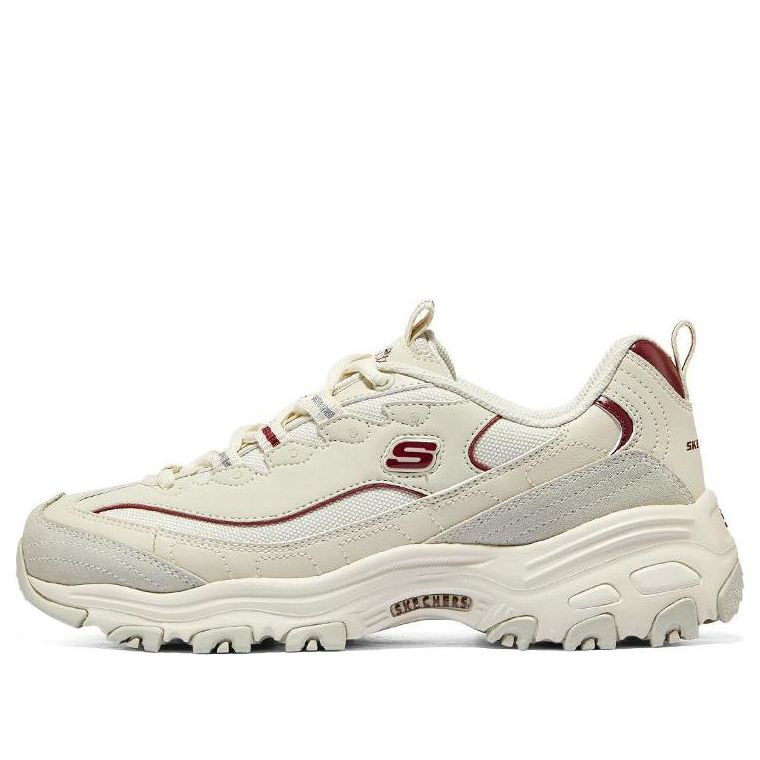 (WMNS) Skechers DLITES 1.0 'Beige Burgundy' 896145-NTBG