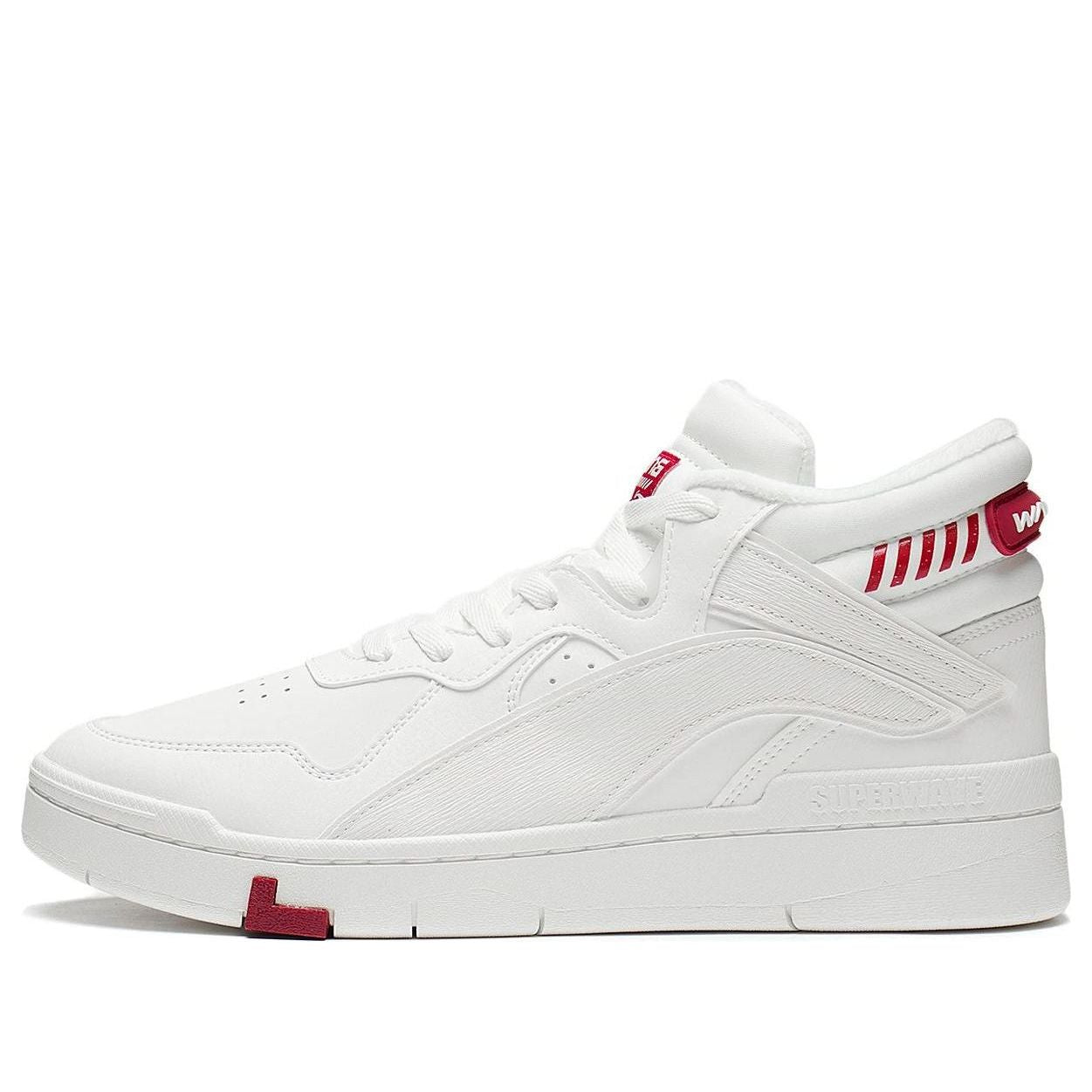 Li-Ning Superwave Mid 'White Red' AGCS323-1