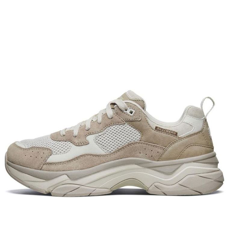 Skechers Staxed Running Shoes White/Brown 66089-LTGY