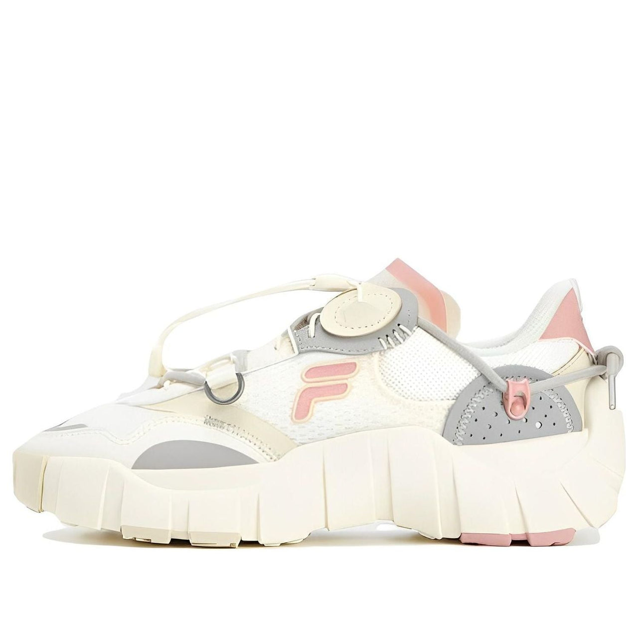 (WMNS) FILA FUSION Athletics Sneakers 'White Grey' T12W321201FGS