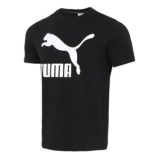 PUMA Classics Logo T-Shirt 'Black White' 532279-01