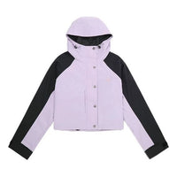 Levis Colorblock hooded Short Jacket Purple 23452-0000