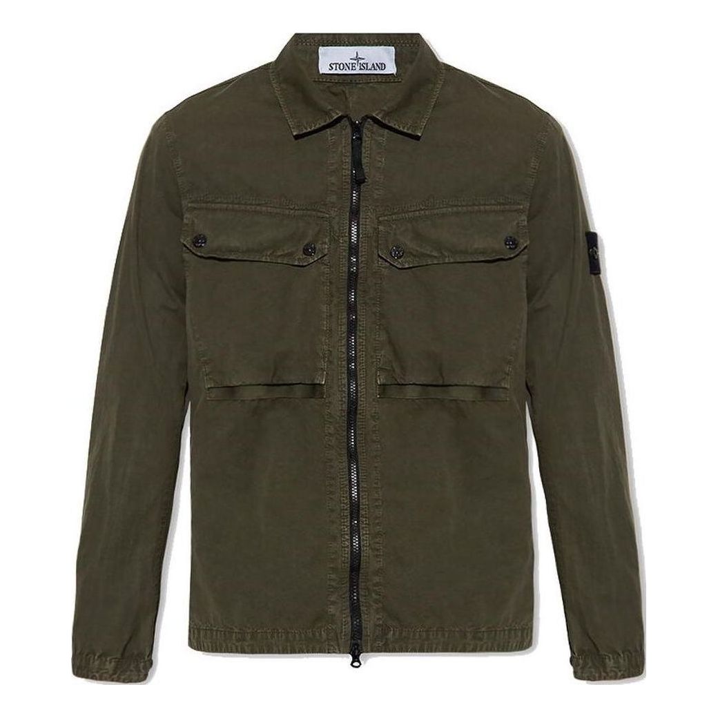 STONE ISLAND Overshirt 'Olive' 7915102WN-V0158