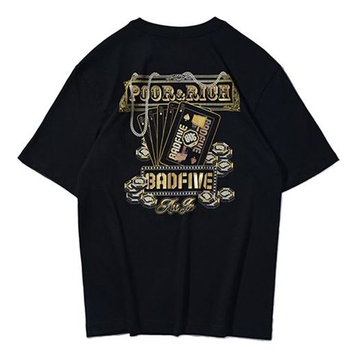 Li-Ning BadFive Graphic Loose Fit T-shirt 'Black' AHSR469-6