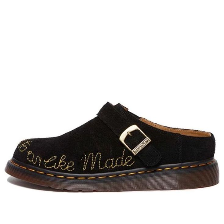 Dr.Martens Isham Desert Oasis Suede Mules 'Black' 31092001