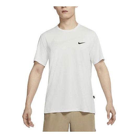 Men's Nike Alphabet Pattern Printing Round Neck Short Sleeve Mountain White T-Shirt DX6305-121