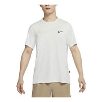 Men's Nike Alphabet Pattern Printing Round Neck Short Sleeve Mountain White T-Shirt DX6305-121