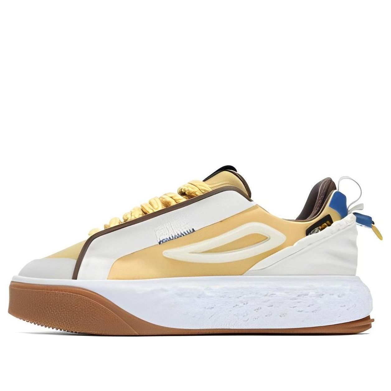 (WMNS) FILA Court Deluxe Low 'White Brown Yellow' F12W323201FYA