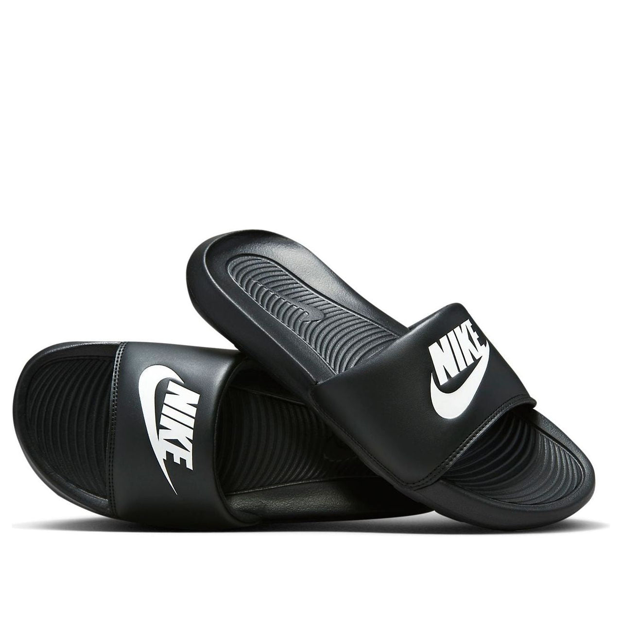 (WMNS) Nike Victori One Slide 'Black White' CN9677-005