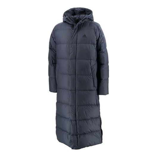 adidas Sports Windproof Stay Warm hooded down Jacket Blue GE9994