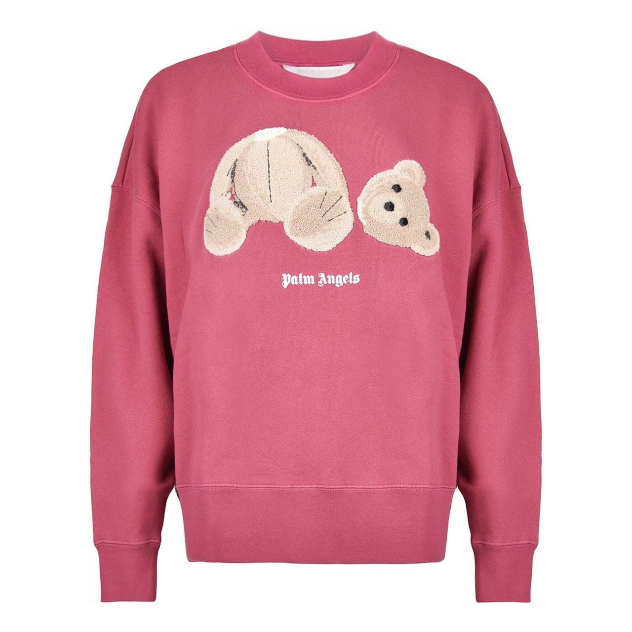 (WMNS) Palm Angels Teddy Bear Sweatshirt 'Punch Pink' PWBA017F21FLE0032860