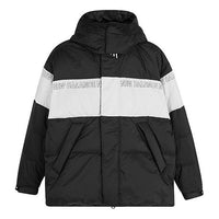 New Balance Colorblock Padded Jacket 'Black White' NP943011-BK