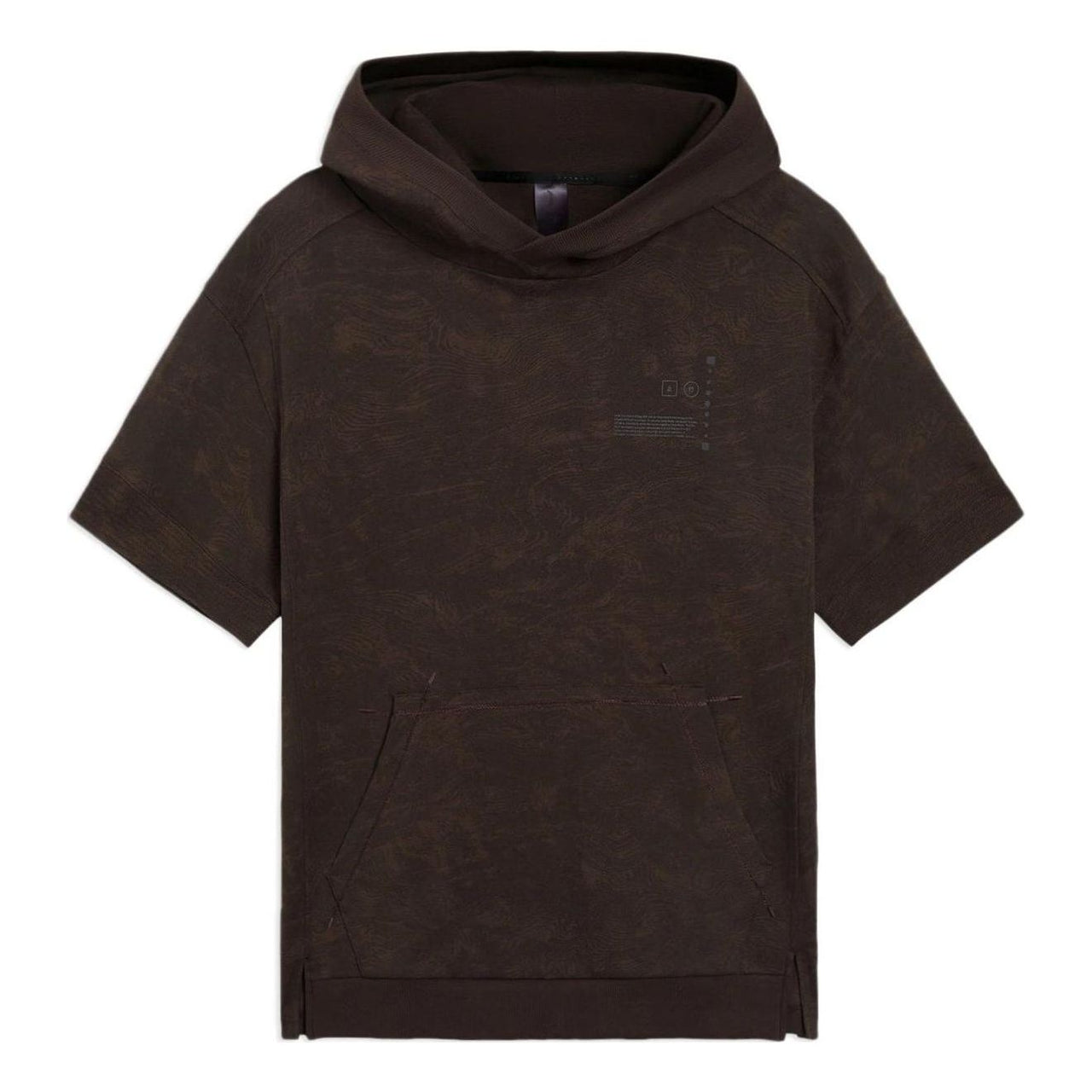 Li-Ning x Jackie Chan Short Sleeve Hoodie 'Dark Brown' AMBS045-2