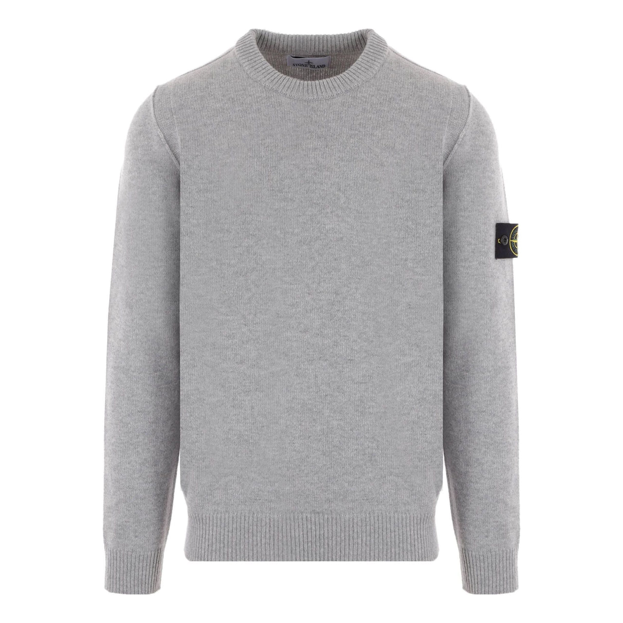 STONE ISLAND Wool Crewneck Sweatshirt 'Grey' 7915508A3-V0M64