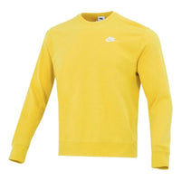 Nike Sportswear Club Casual Sports Round Neck Pullover Yellow BV2667-709