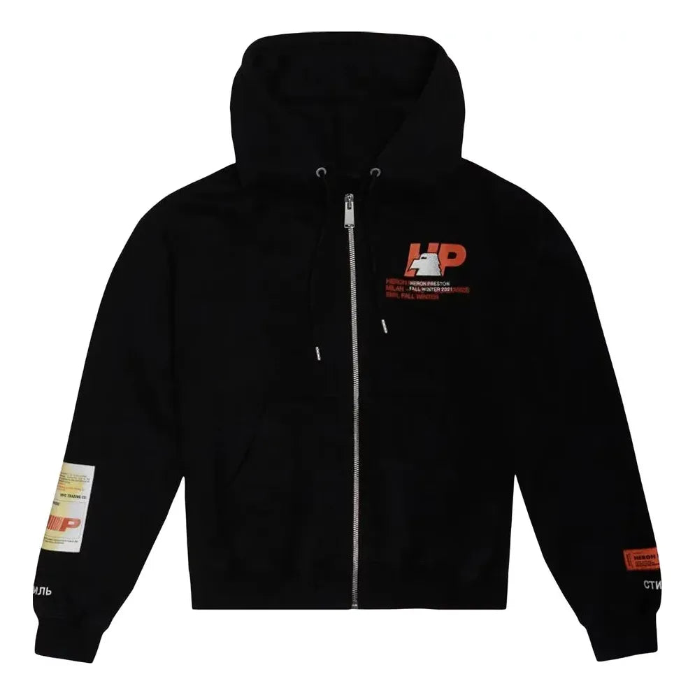 HERON PRESTON Zip Heron Gum Jacket 'Black' HMBE007F21JER0021040