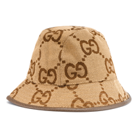 (WMNS) Gucci Jumbo GG Canvas Bucket Hat 'Camel Ebony' 681256-3HAGJ-2564