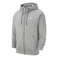 Nike Logo Printing Casual Sport ThermalHoodie Jacket Men's Grey BV2648-063