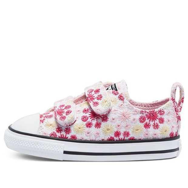 (TD) Converse Chuck Taylor All Star Low Top Embroidery Pink/Yellow 771288C