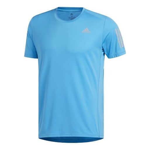 adidas Own The Run Sports Short Sleeve Tee 'Red Grey' DX1313