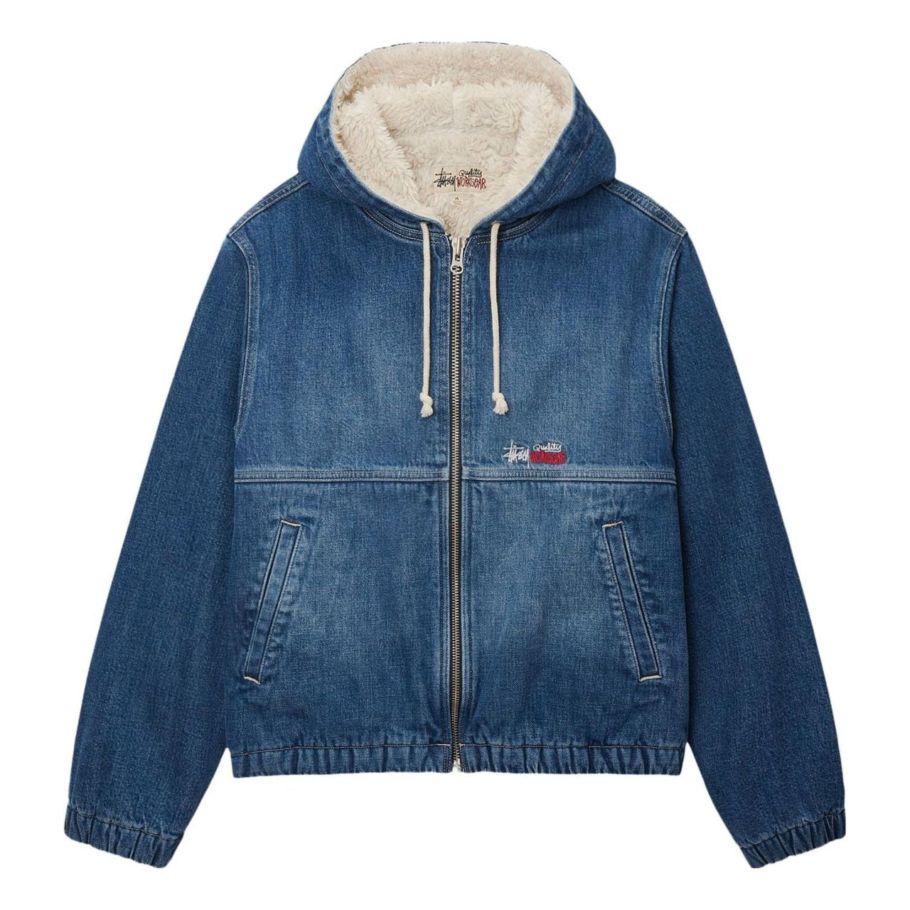 Stussy Denim Sherpa Work Jacket 'Blue' 115725