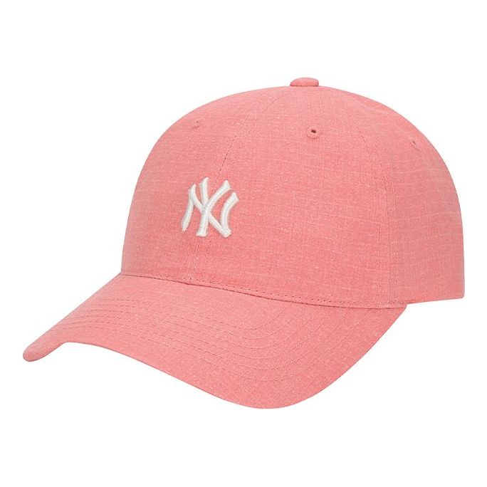 MLB NY Small Label Cap Baseball Cap Pink White 32CPCE011-50P