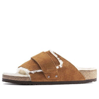 Birkenstock Kyoto Shearling Suede Leather 'Mink' 1023202