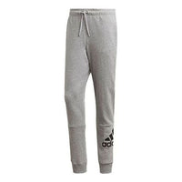 adidas Logo Printing Bundle Feet Sports Pants Version Gray GC7345