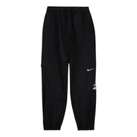 Men's Nike x ACRONYM Crossover Logo Printing Sports Pants/Trousers/Joggers Us Edition Black CU0468-010