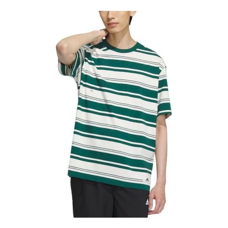 adidas SPW Stripe T-Shirts 'Green White' IS4958