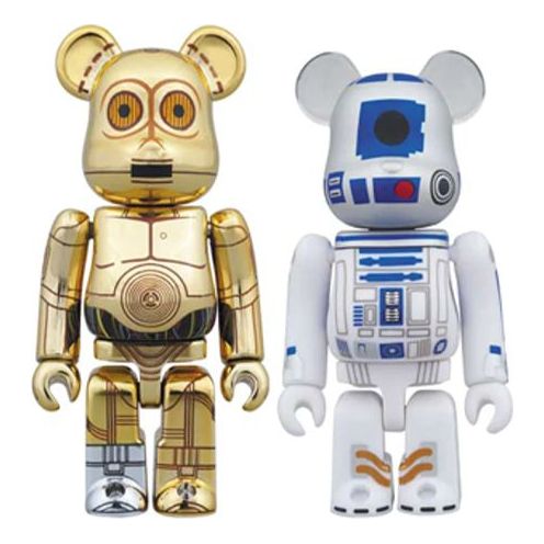 BE@RBRICK C-3PO & R2-D2 Star War 2 Suit 100% C-3PO+R2-D2