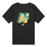 New Balance Classic Graphic Print Tee 'Black Green' AMT12366-BK