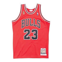 Mitchell & Ness NBA Authentic Jersey Chicago Bulls Road Finals 1995-96 Michael Jordan 'Red' AJY4GS18075-CBUSCAR95MJO