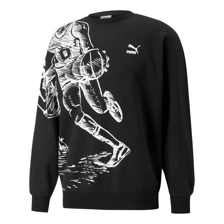 PUMA X Joshua Vibes Crew Sweatshirt 'Black' 536302-01