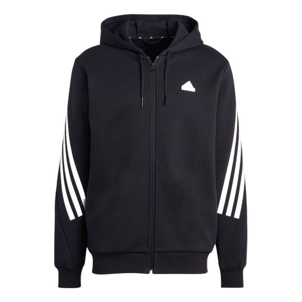 adidas Future Icons 3-Stripes Full-Zip Hoodie Jackets 'Black' IC6712