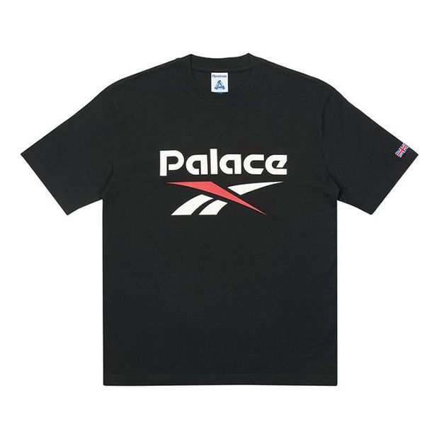 PALACE x Reebok Crossover Casual Cozy Round Neck Short Sleeve Unisex Black P19RBKTS001