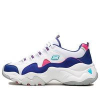 (WMNS) Skechers D'Lites 3.0 Zenway Low-Top Sneakers White/Blue 12955-WBLP