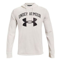 Under Armour Rival Terry Logo Hoodie 'White Black' 1361559-112