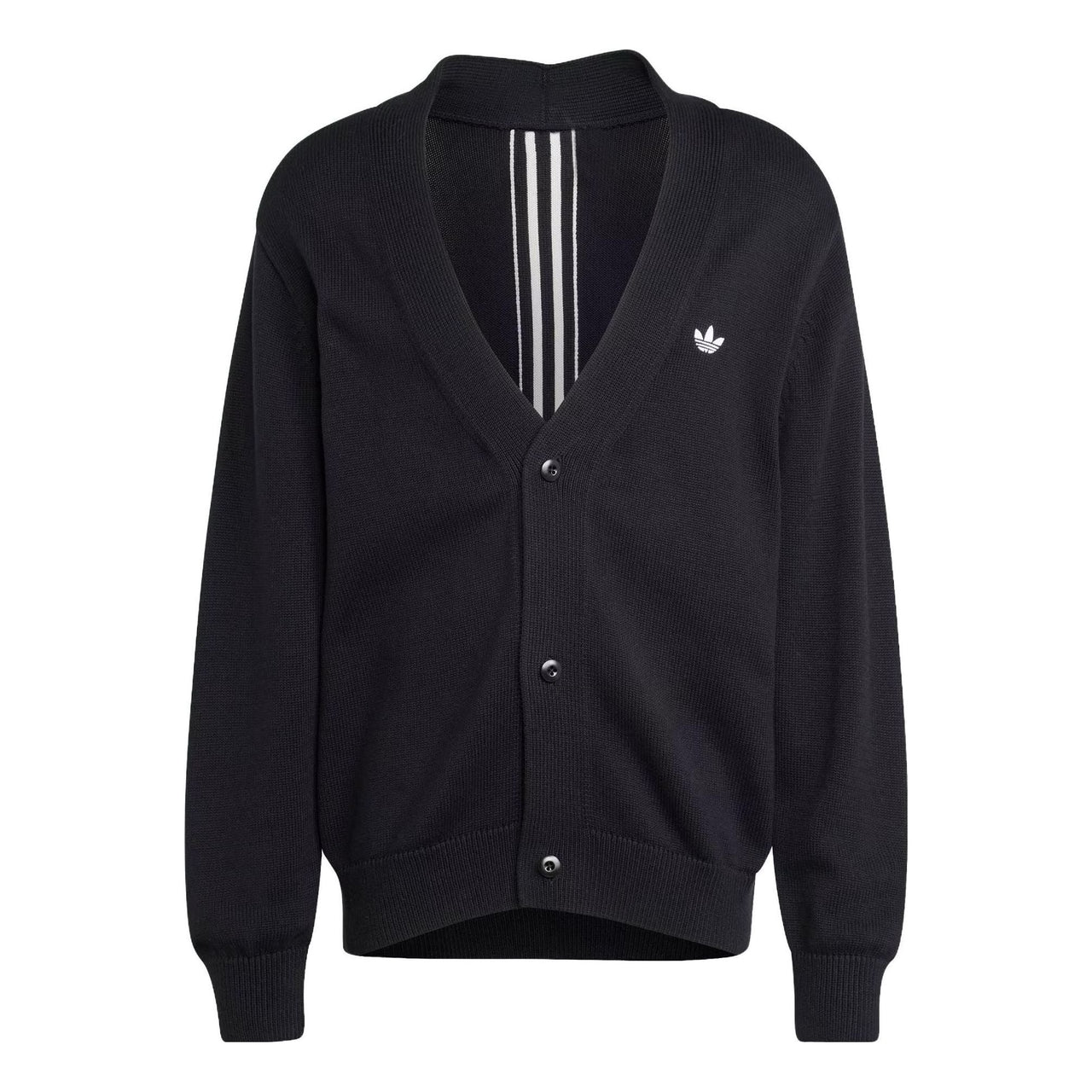 adidas Originals Rifta Oversized Intarsia Cardigan 'Black' HZ0716