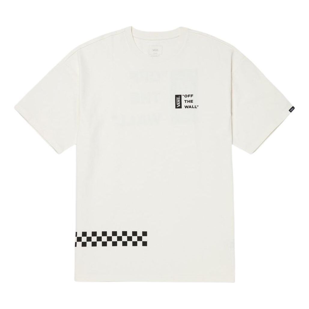 Vans Workwear Logo T-Shirt 'White Black' VN000GQCFS8