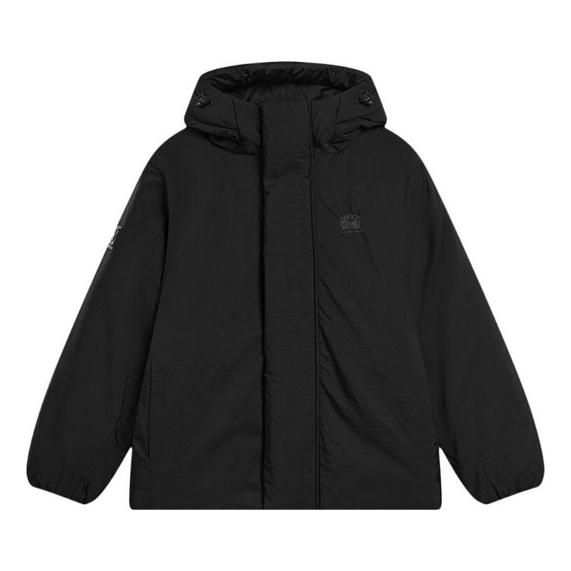 Li-Ning Chinese Culture Logo Quilted Jacket 'Black' AJMT097-2