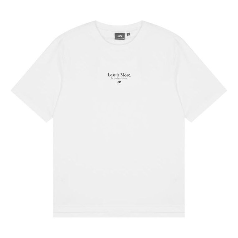 New Balance Less is More Casual Tee 'White' 5EC23033-WT
